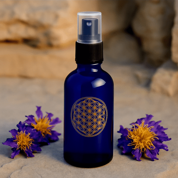 תרסיסי שמנים וצמחי מדבר להתזה 100 מ"ל של קסם בניחוחות: מור ולבונה | ורד יסמין | לוטוס כחול – תמונה 2