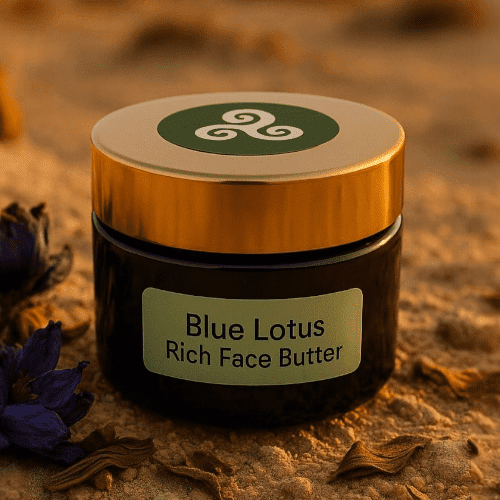 חמאת פנים לוטוס כחול עשירה ומזינה 50 מ"ל - הזנה עמוקה - לעור קורן ורענן