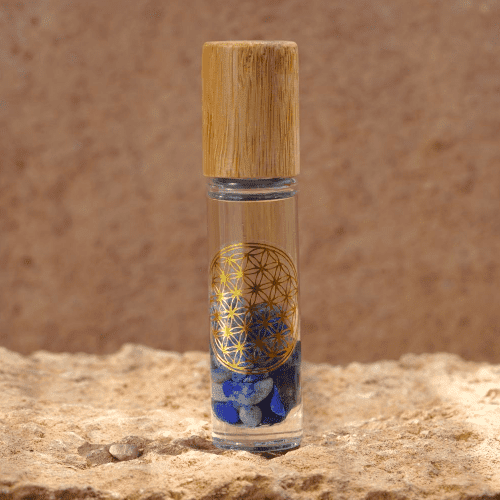 בושם קריסטלי ארומותרפי – לבהירות ולאומץ – לאפיס, סנדלווד, מור ופלפל שחור